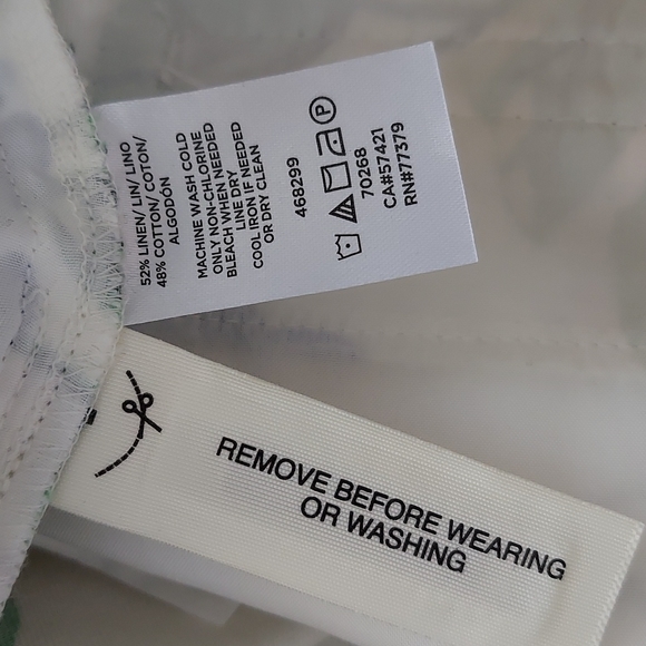 Ann Taylor Multicolored Floral Tie Waist Shorts with Blue Piping Size 2 NWT - Picture 11 of 16